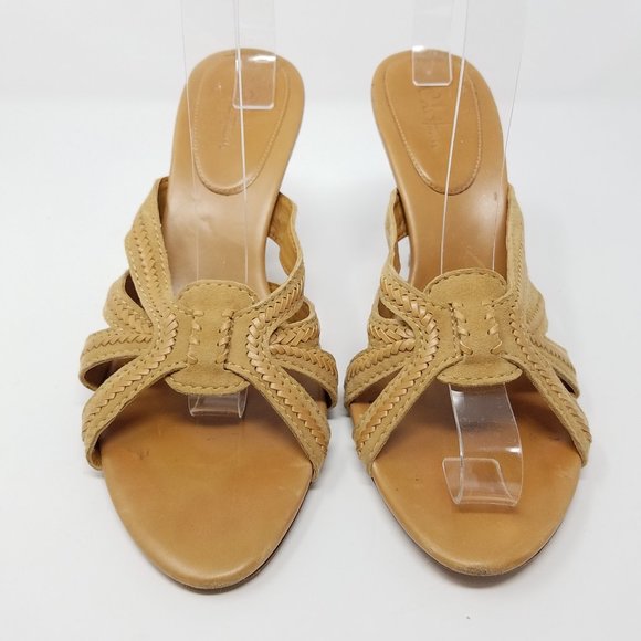Cole Haan Shoes - Cole Haan sandal slip-on suede heel size 9.5B